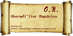 Obermüller Magdolna névjegykártya